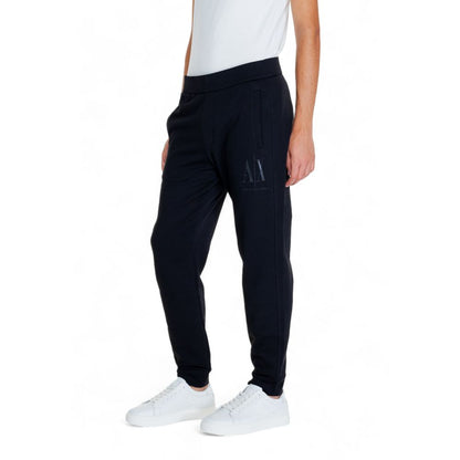 Armani Exchange Black Cotton Joggers (Workout Pants)