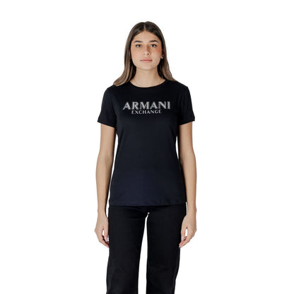Armani Exchange Black Cotton Long Sleeve T-Shirt