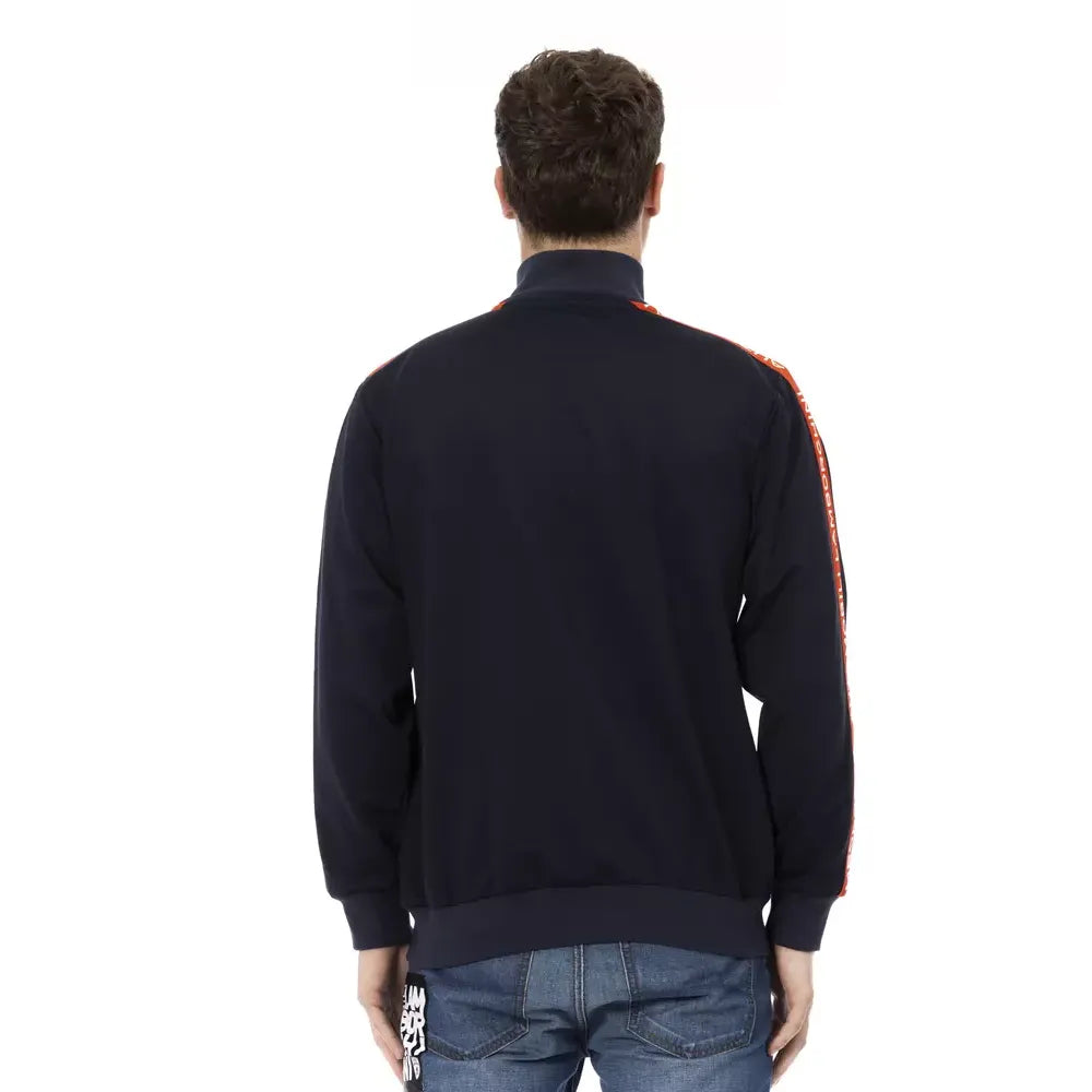 Automobili Lamborghini Blue Polyester Men Sweatshirt