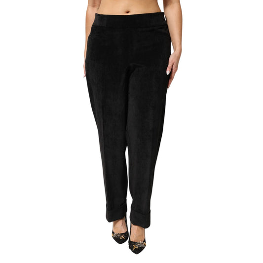 BENCIVENGA Black High Waist Straight Dress Trouser Pants BENCIVENGA