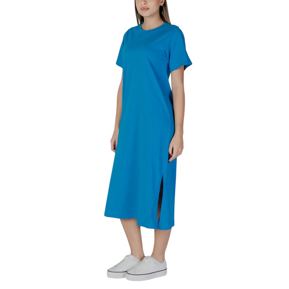 B.Young Blue Cotton Midi Dress B.Young