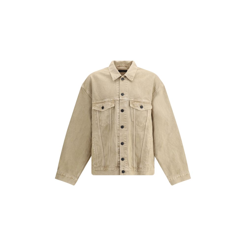 Balenciaga Beige Cotton Denim Jacket Balenciaga