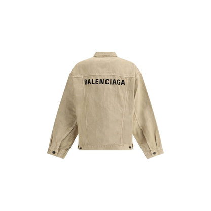Balenciaga Beige Cotton Denim Jacket Balenciaga