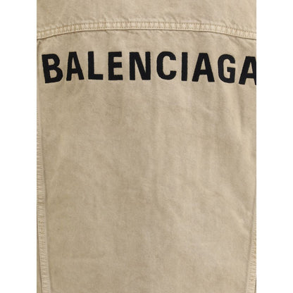 Balenciaga Beige Cotton Denim Jacket Balenciaga