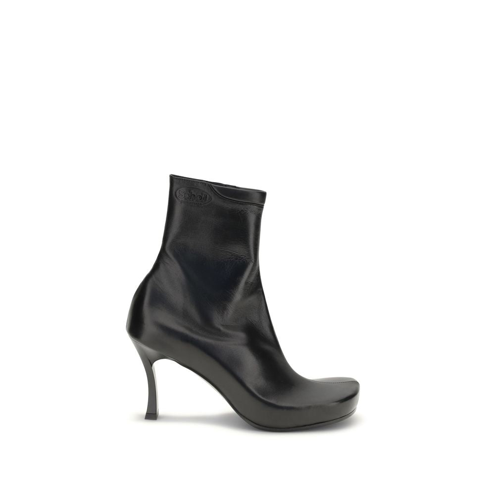 Balenciaga Black Calf Leather Bos Taurus Ankle Boots Balenciaga