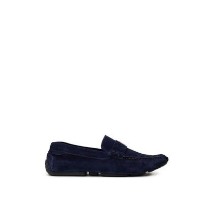Bally Blue Leather Moccassin Bally