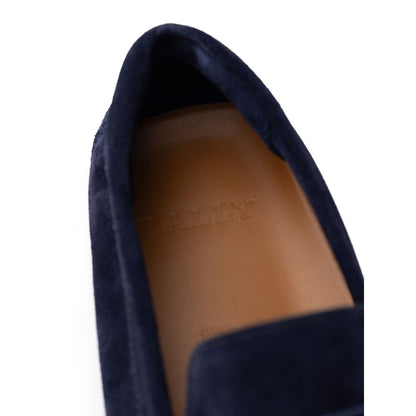 Bally Blue Leather Moccassin Bally