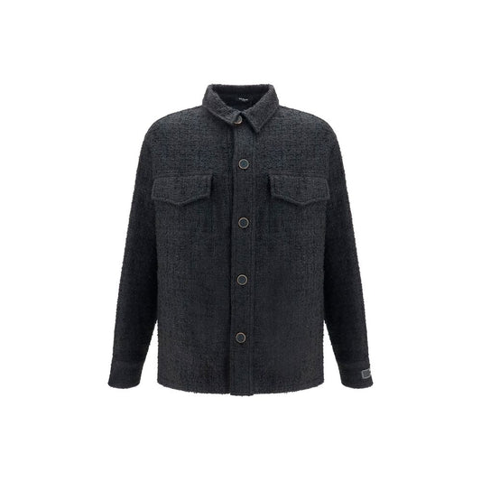 Balmain Black Cotton Shell Jacket