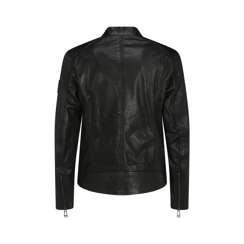 Belstaff Black Leather Jacket Belstaff