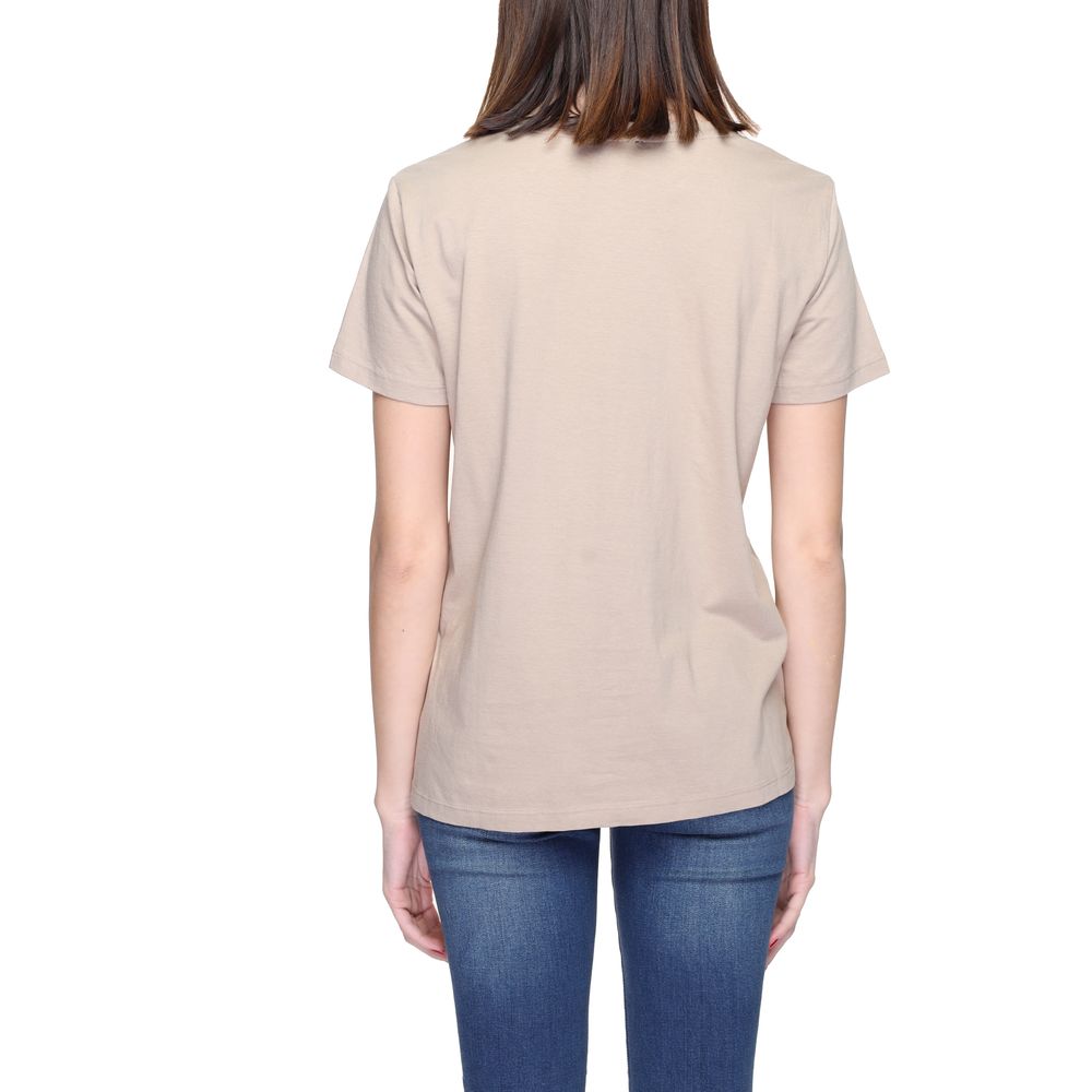 Blauer Beige Cotton T-Shirt Blauer