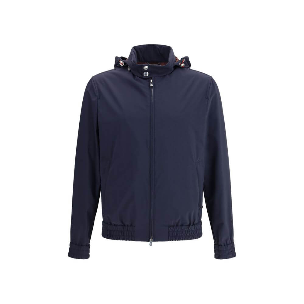 Brunello Cucinelli Blue Polyamide Shell Jacket