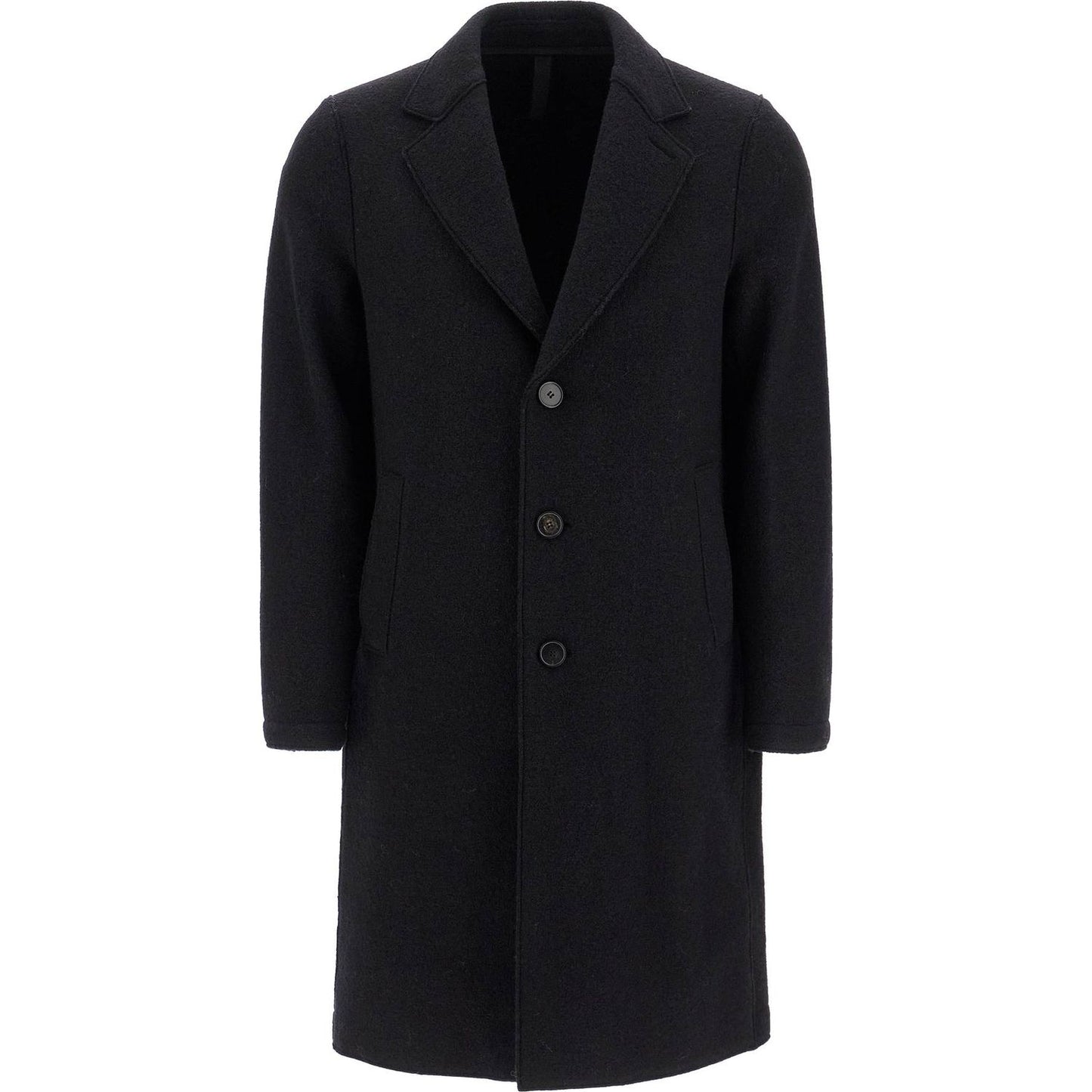 Harris Wharf London single-breasted wool coat in boiled Jackets Harris Wharf London