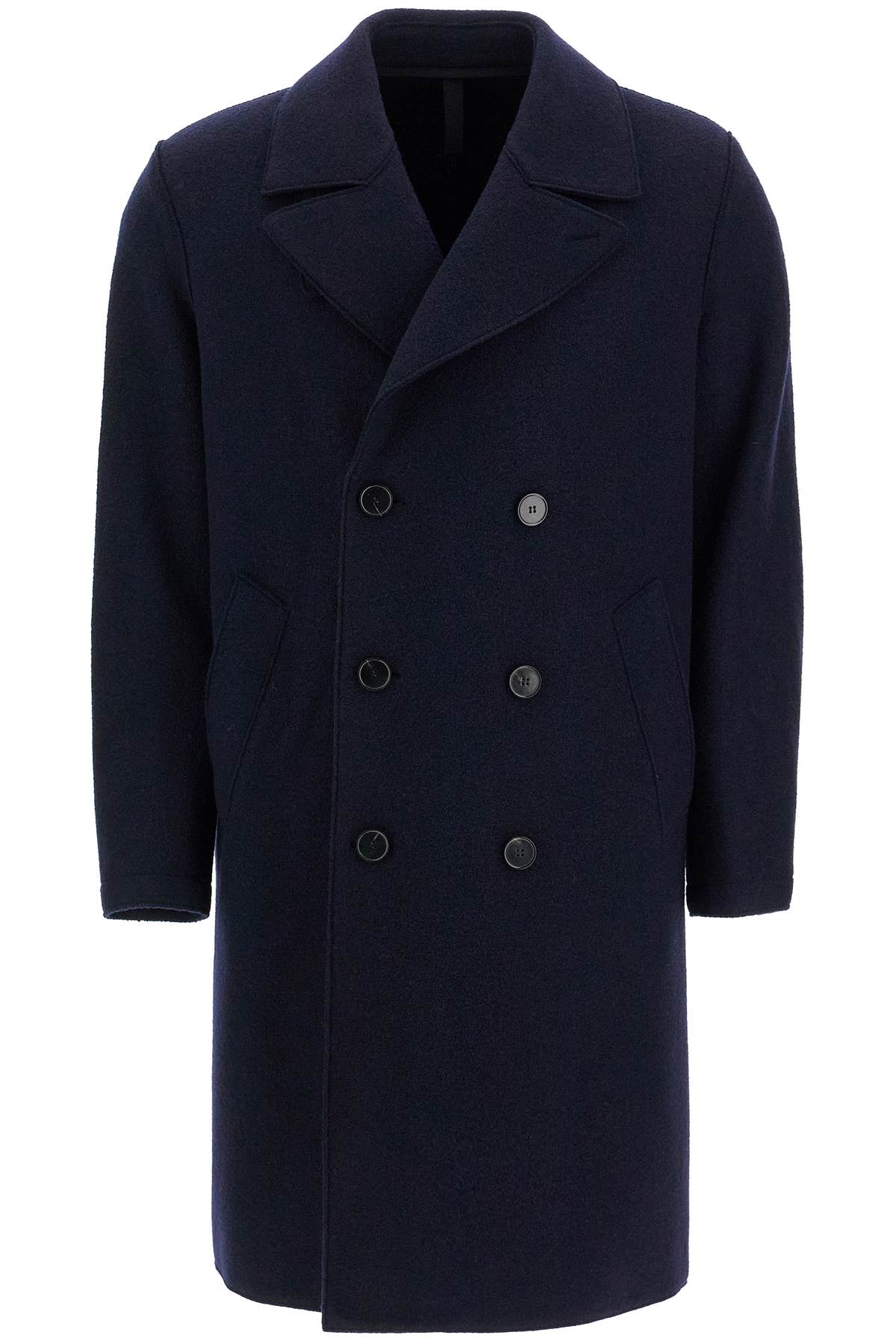 Harris Wharf London Harris Wharf London double-breasted wool coat in boiled Jackets Harris Wharf London