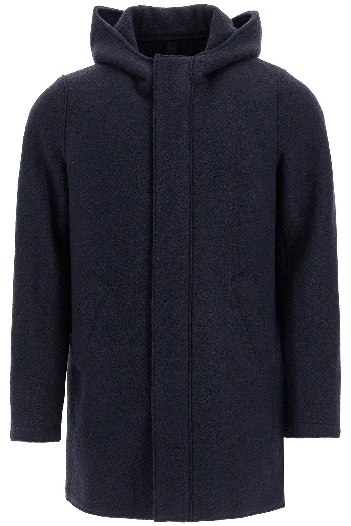 Harris Wharf London hooded wool coat in boiled wool Jackets Harris Wharf London