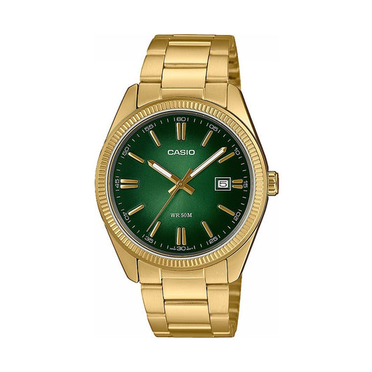 CASIO COLLECTION Mod. DATE, GOLD - GREEN CASIO COLLECTION & VINTAGE