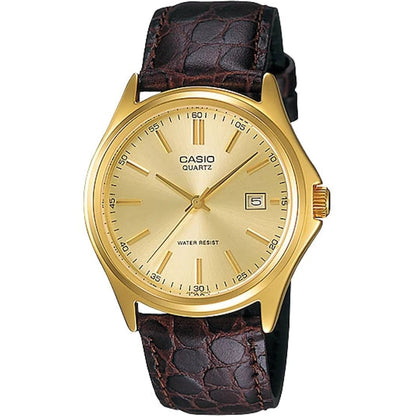 CASIO COLLECTION Mod. DATE LEATHER - GOLD WATCHES