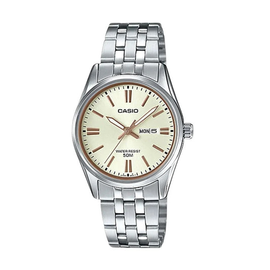 CASIO COLLECTION Mod. LADY DAY & DATE - CHAMPAGNE WATCHES
