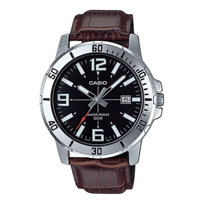 CASIO SPORT COLLECTION Mod. DIVER 50M LEATHER - BROWN WATCHES