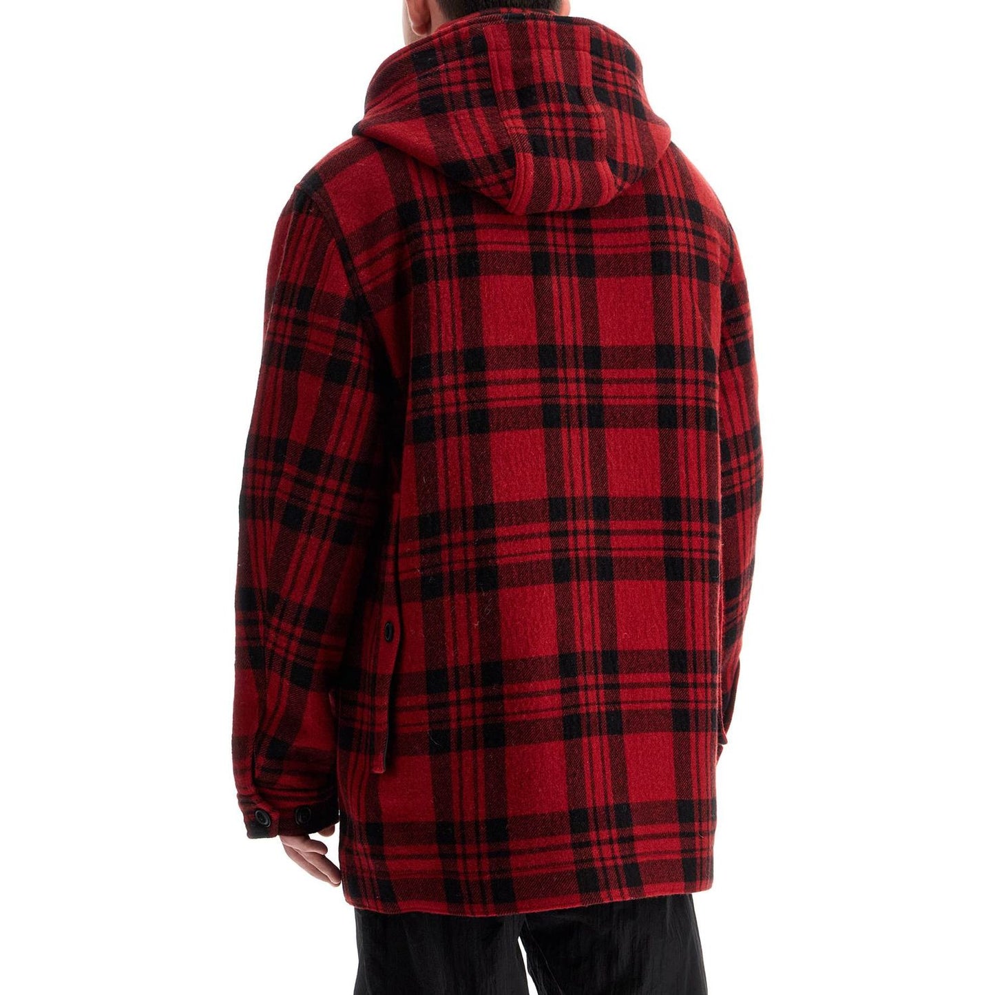 Woolrich plaid cruiser hooded jacket Vests Woolrich