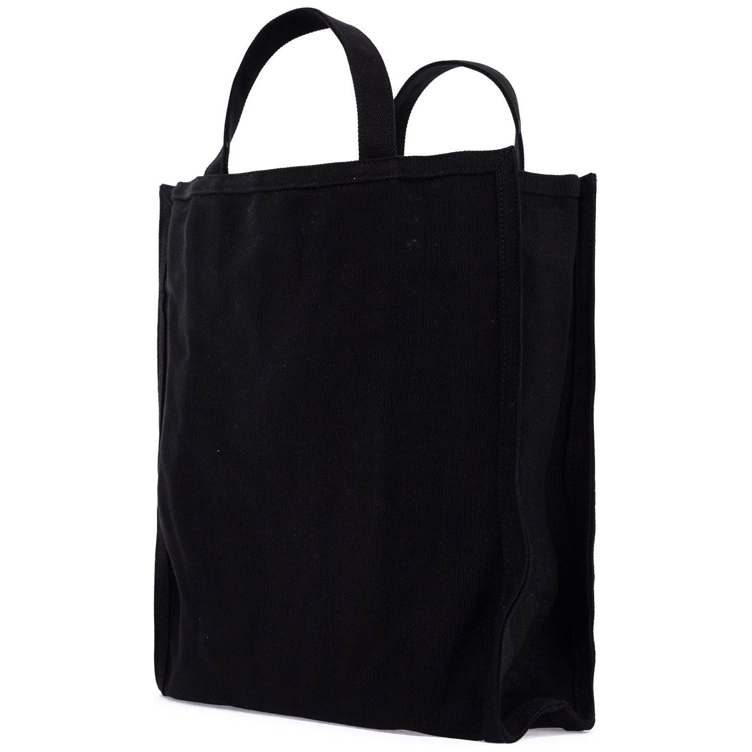 Front view with bag zipped and handles upright.