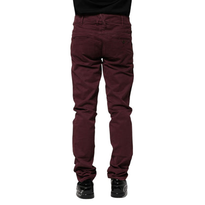 CYCLE Maroon Cotton Stretch Skinny Fit Men Denim Jeans CYCLE