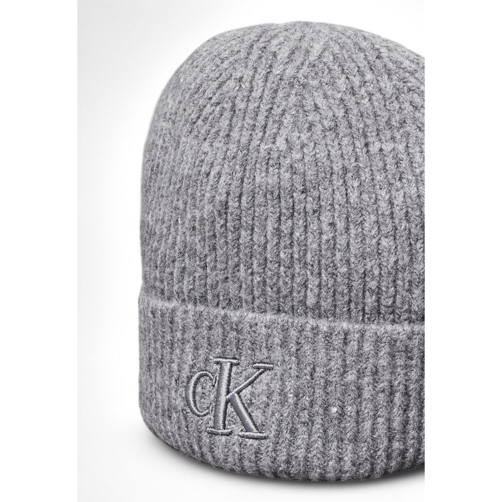 Calvin Klein Gray Marabou Cap (Baseball Hat)