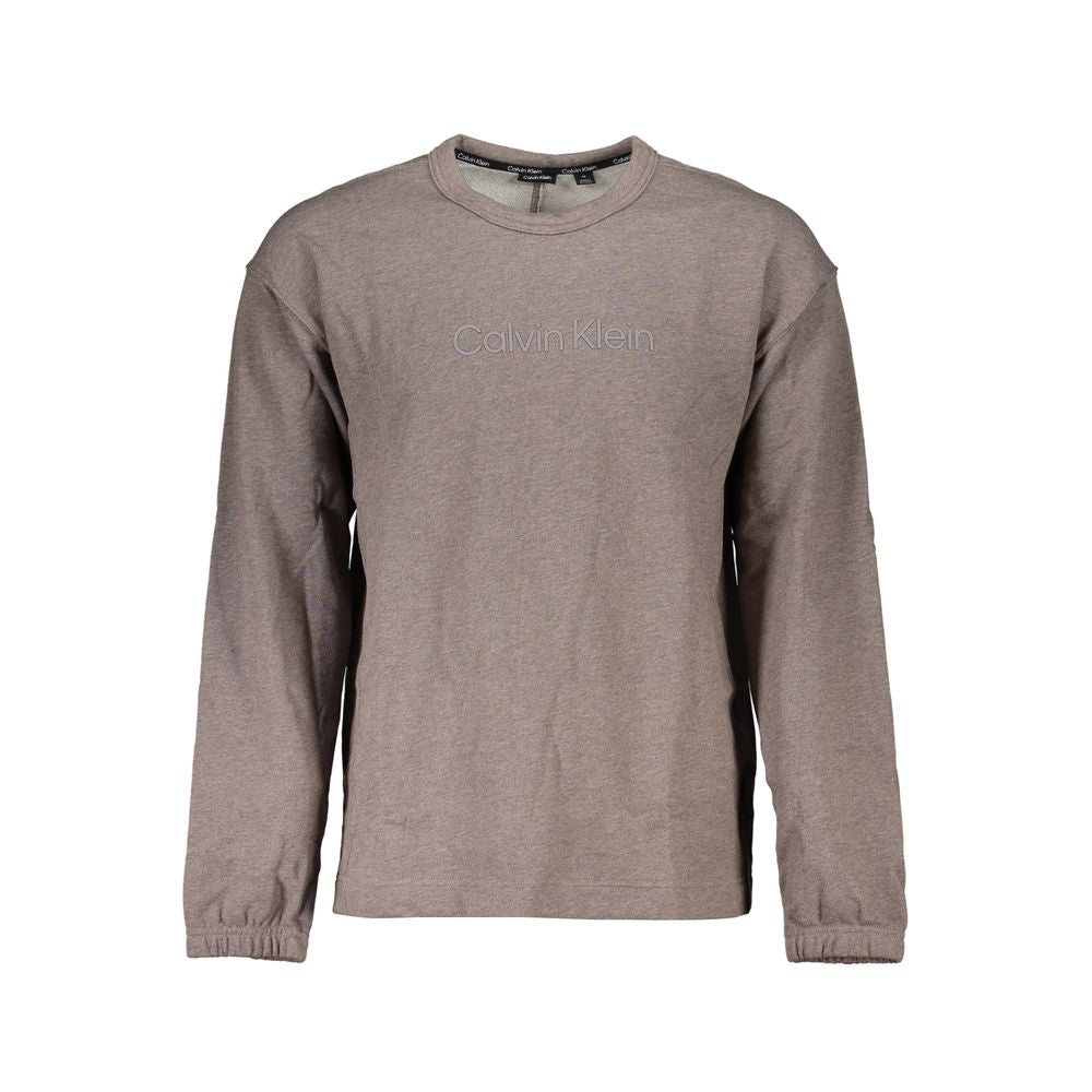 Calvin Klein Marrone Cotton Men Sweatshirt