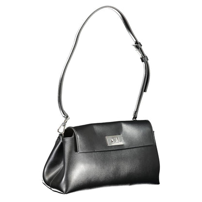 Calvin Klein Nero Polyurethane Women Shoulder Bag