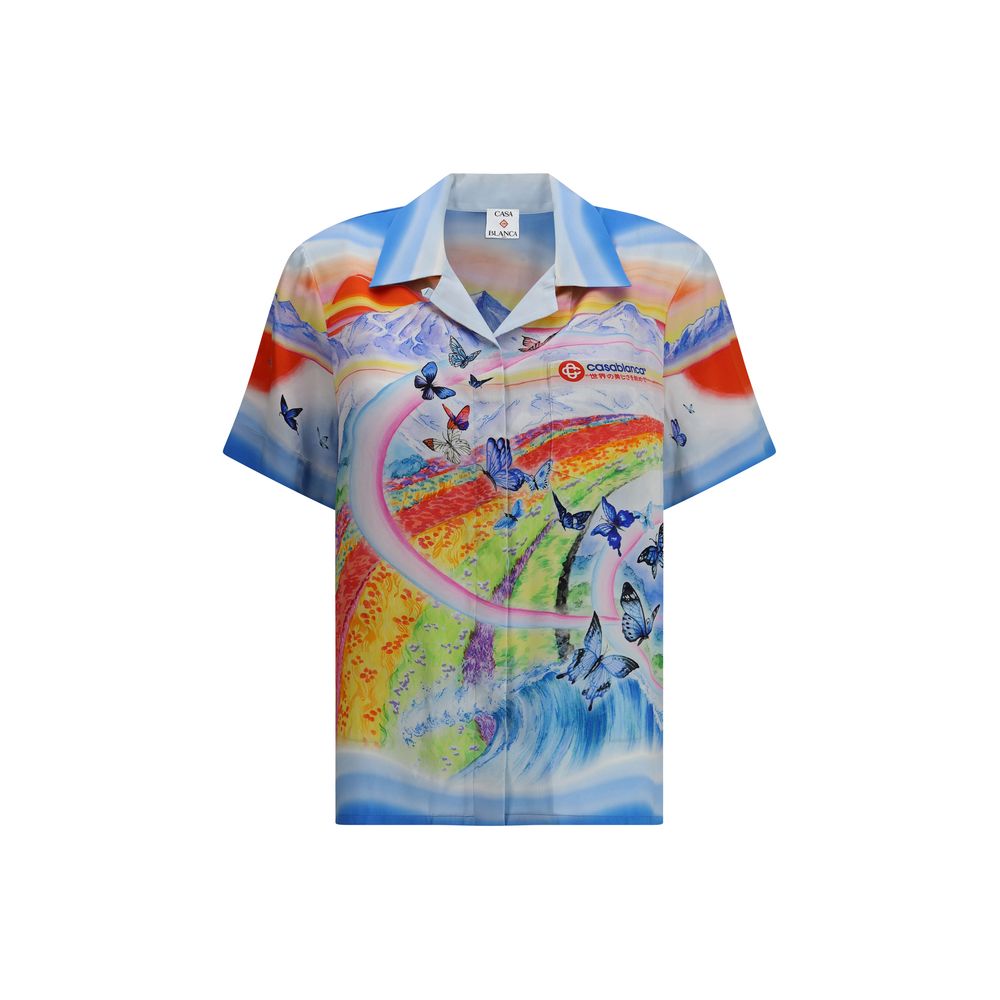 Casablanca Multicolor Silk Pattern Shirt