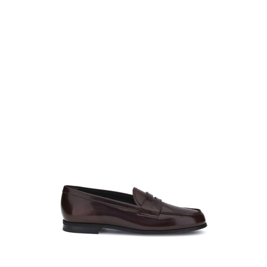 Church's Brown Calf Leather Bos Taurus Slip-On Loafers Church's