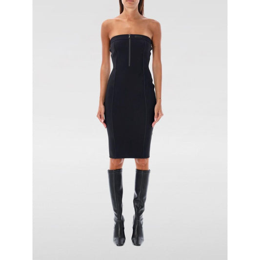Coperni Black Cotton Cocktail Dress