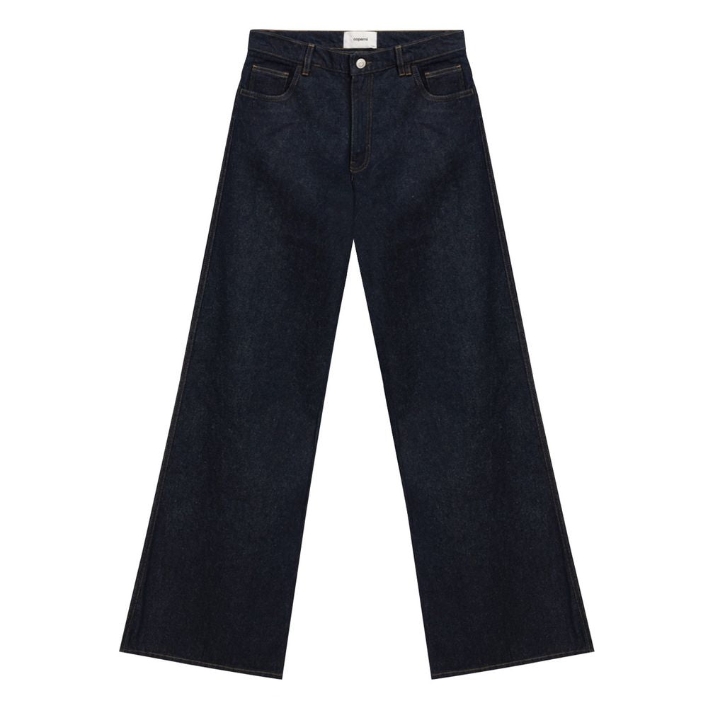 Coperni Blue Cotton High-Waisted Jean Coperni