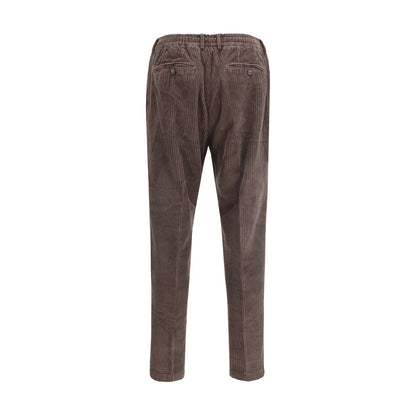 Cruna Brown Cotton Casual Pants Cruna