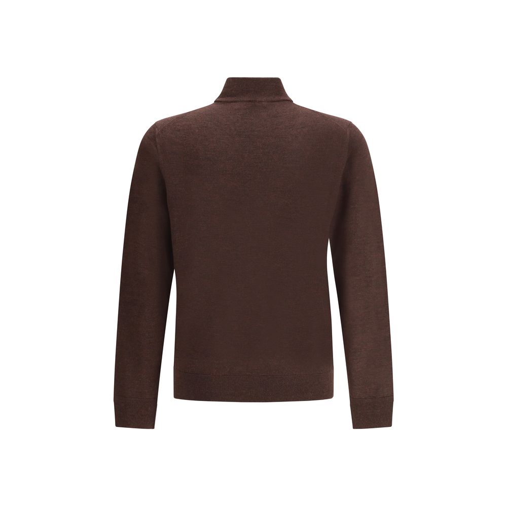 Cruna Brown Wool Turtleneck Cruna