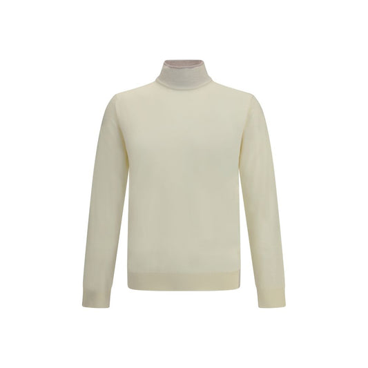 Cruna Cream Wool Turtleneck Cruna