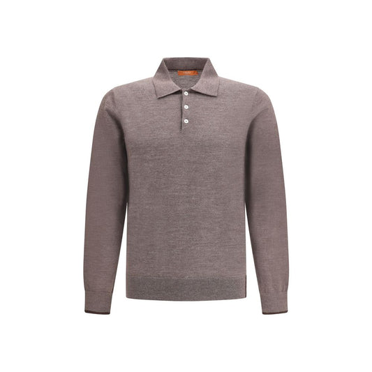 Cruna Gray Wool Sweatshirt Cruna