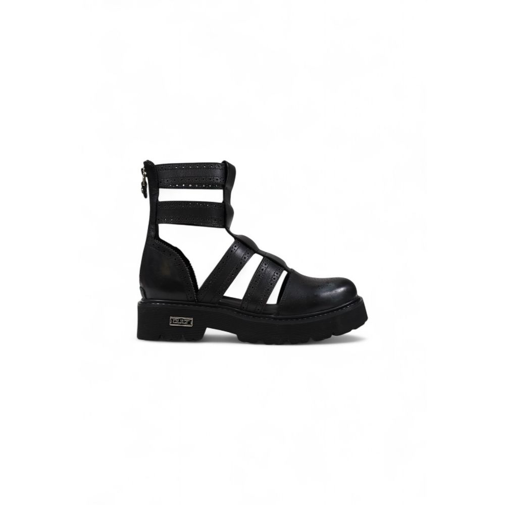 Cult Black Leather Sandals Cult