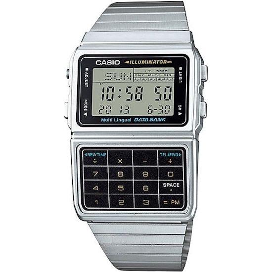 CASIO DATABANK CALCULATOR STEEL - Matt case WATCHES CASIO COLLECTION & VINTAGE