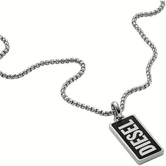 DIESEL JEWELS JEWELRY Mod. DX1515040 DESIGNER FASHION JEWELLERY DIESEL JEWELS Black