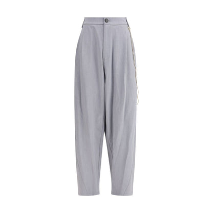 Darkpark Gray Polyester Casual Pants Darkpark