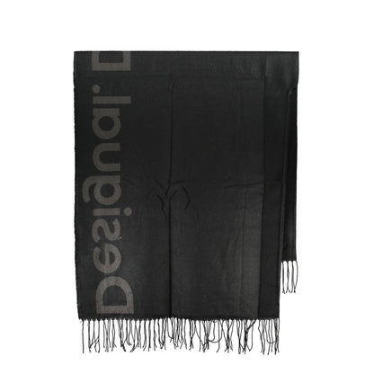 Desigual Black Polyester Women Poncho
