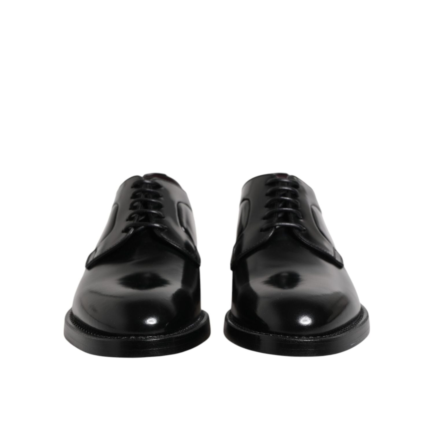 Dolce & Gabbana Black Calf Leather Lace Up Dress Derby Shoes