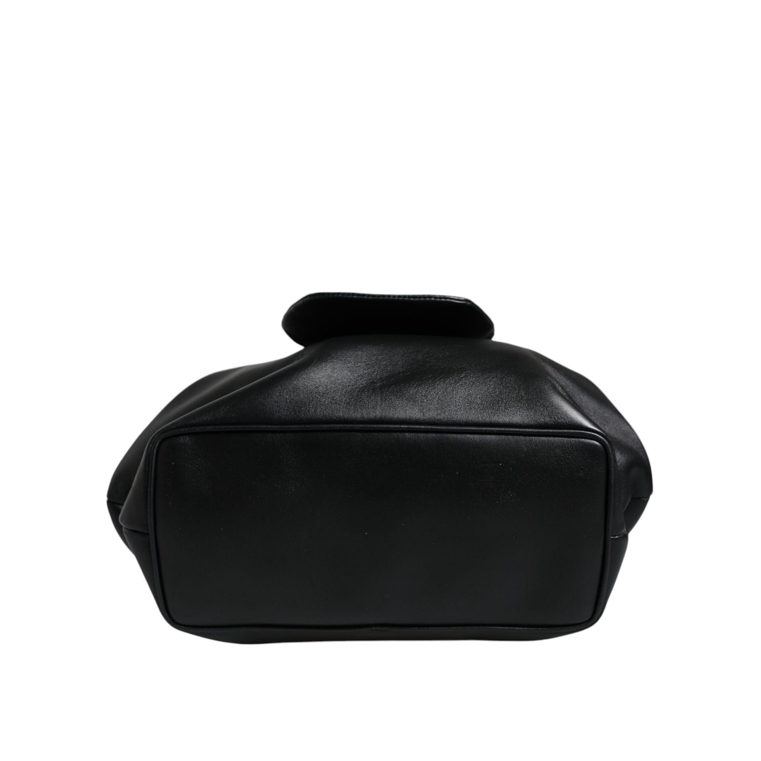 Dolce & Gabbana Black Calfskin Leather Shoulder Clutch Bag