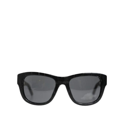 Dolce & Gabbana Black Leather Frame DG4177 Tinted Lens Sunglasses