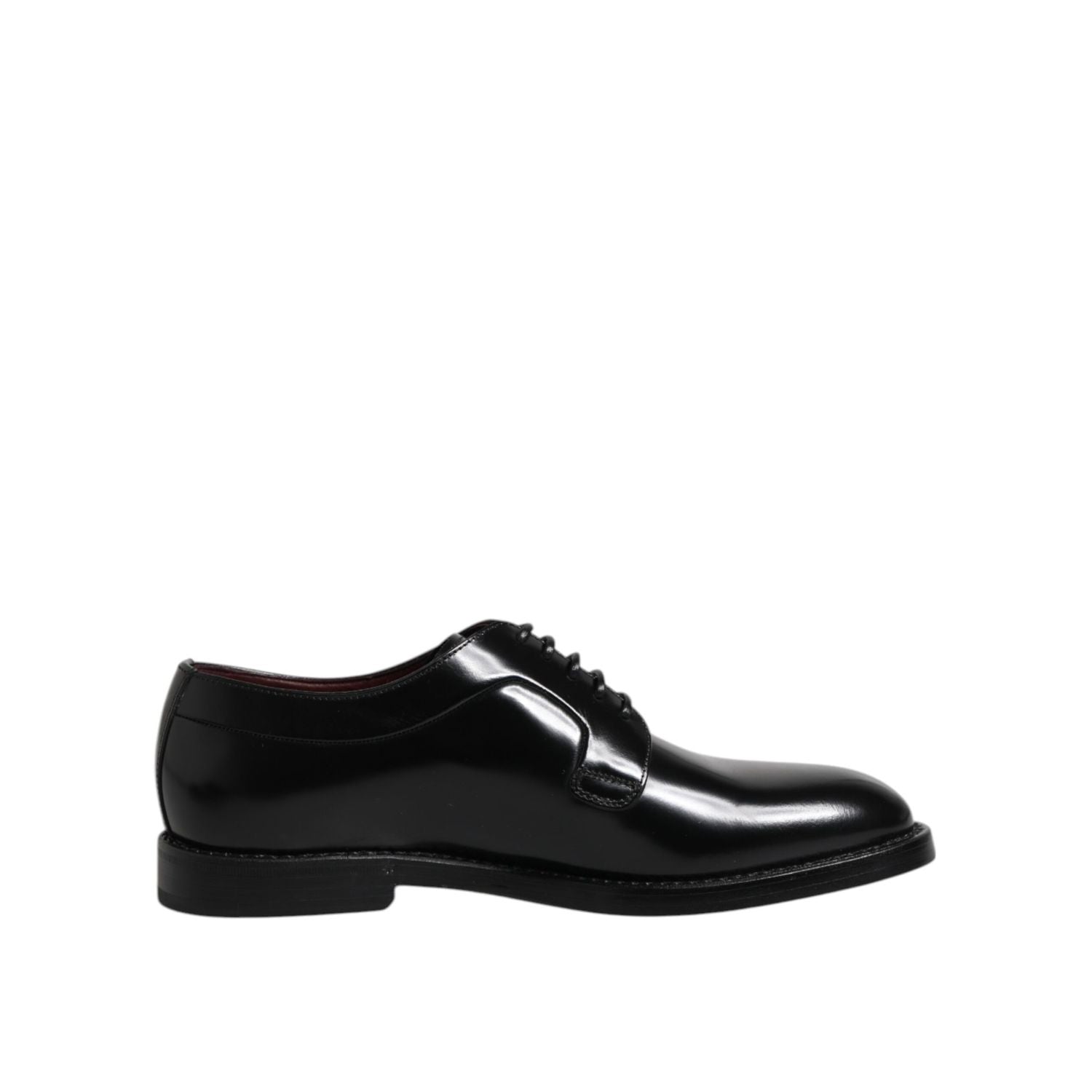 Dolce &amp; Gabbana Black Leather Lace Up Derby Dress Formal Shoes