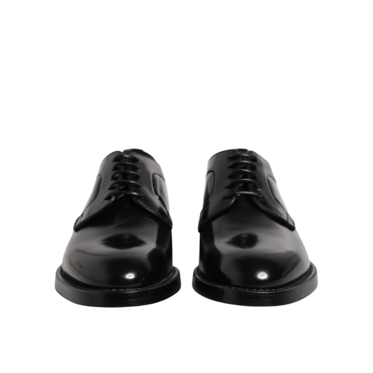 Dolce &amp; Gabbana Black Leather Lace Up Derby Dress Formal Shoes