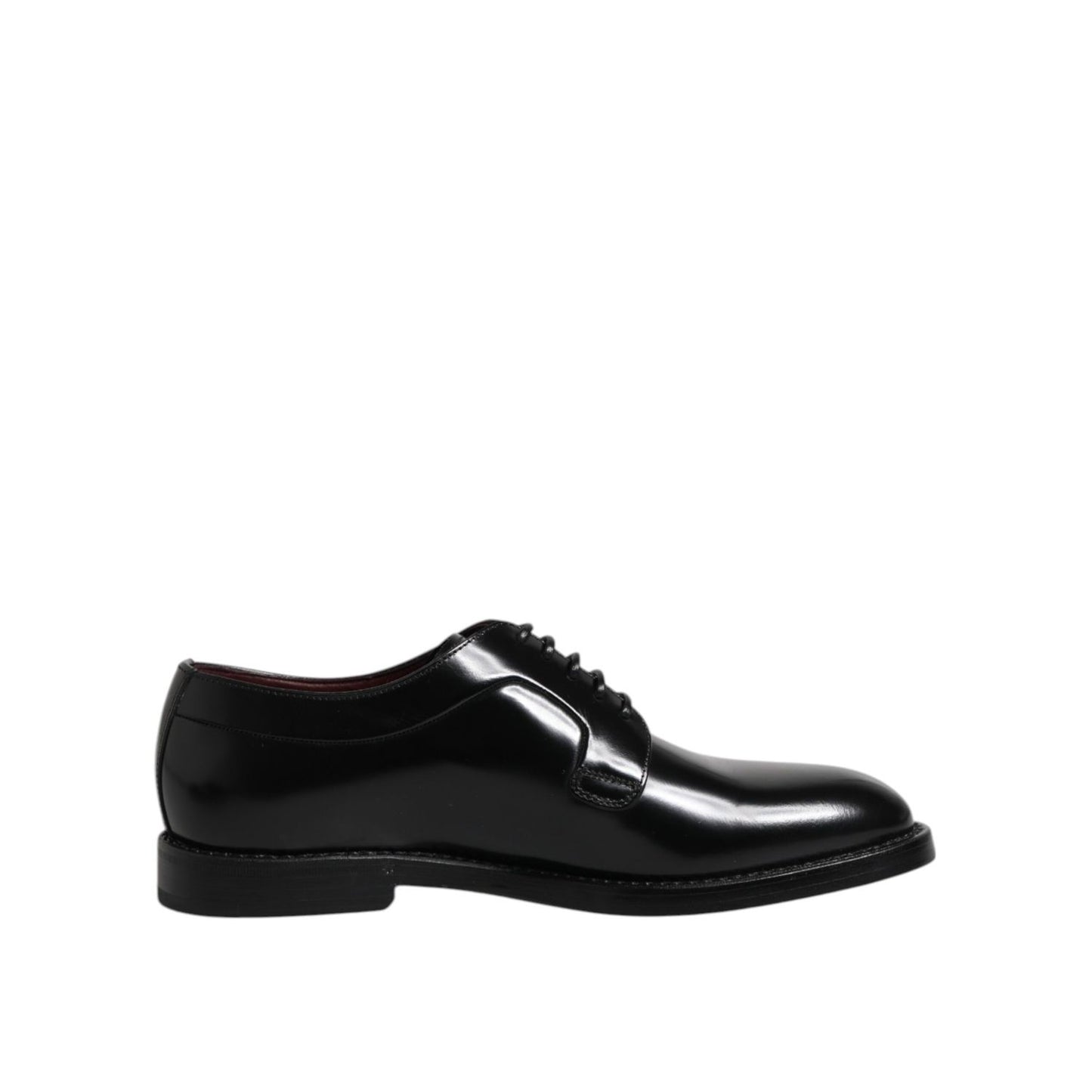 Dolce &amp; Gabbana Black Leather Lace Up Derby Dress Formal Shoes