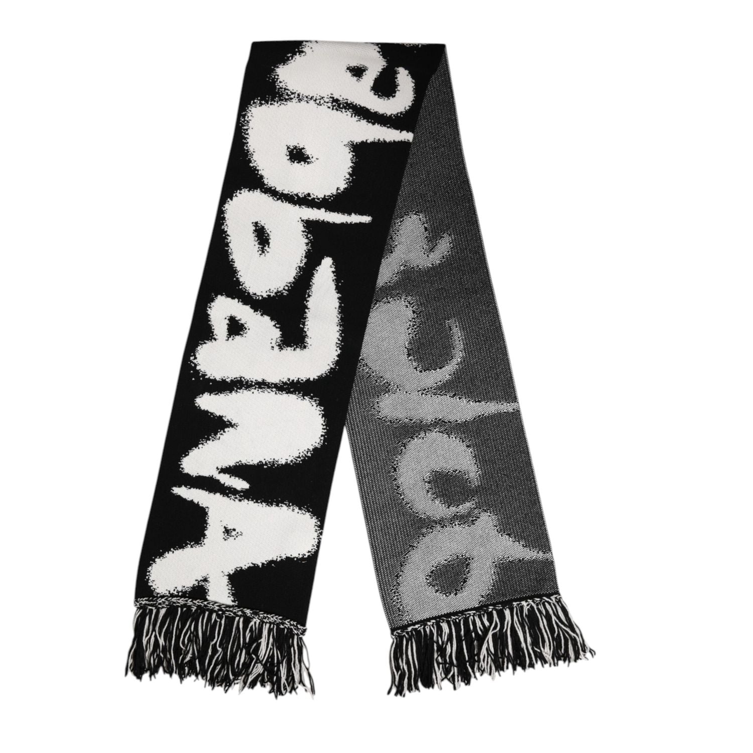 Dolce & Gabbana Black Logo Neck Warmer Wrap Men Shawl Scarf