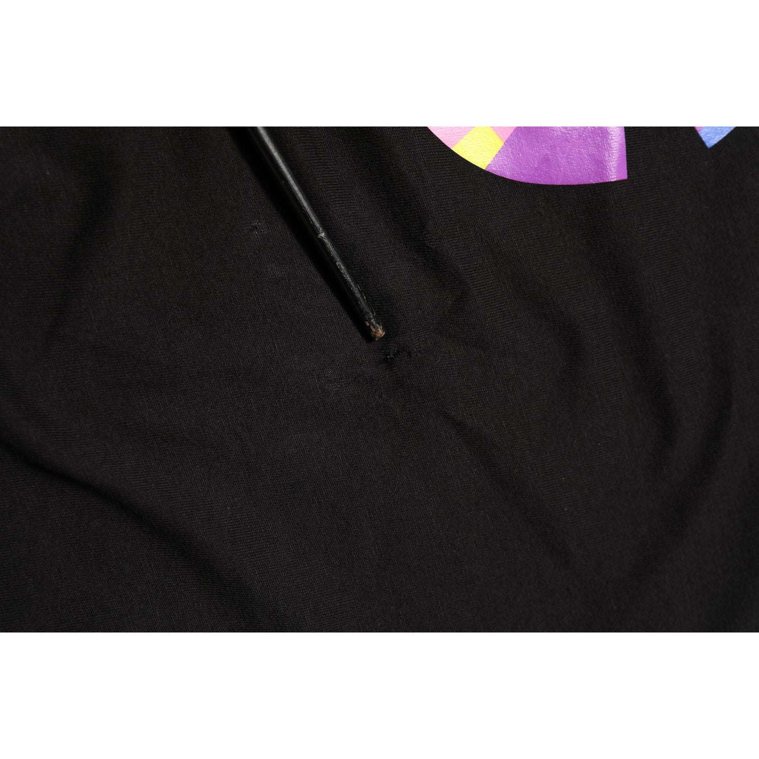 Dolce & Gabbana Black Logo Print Cotton Crew Neck  T-shirt