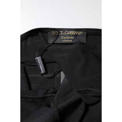 Dolce & Gabbana Black Sleeveless Bodycon Women Jumpsuit Dress